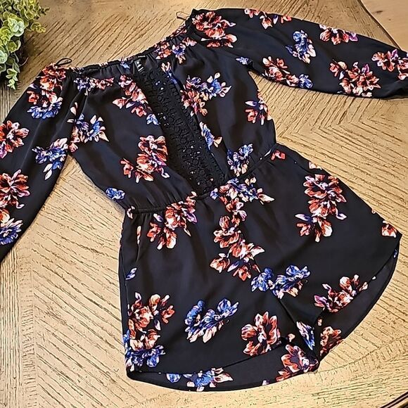 Floral romper size M Aqua - Picture 8 of 8